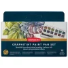 Caja de 12 Acuarelas surtidas y pincel Graphitint Derwent