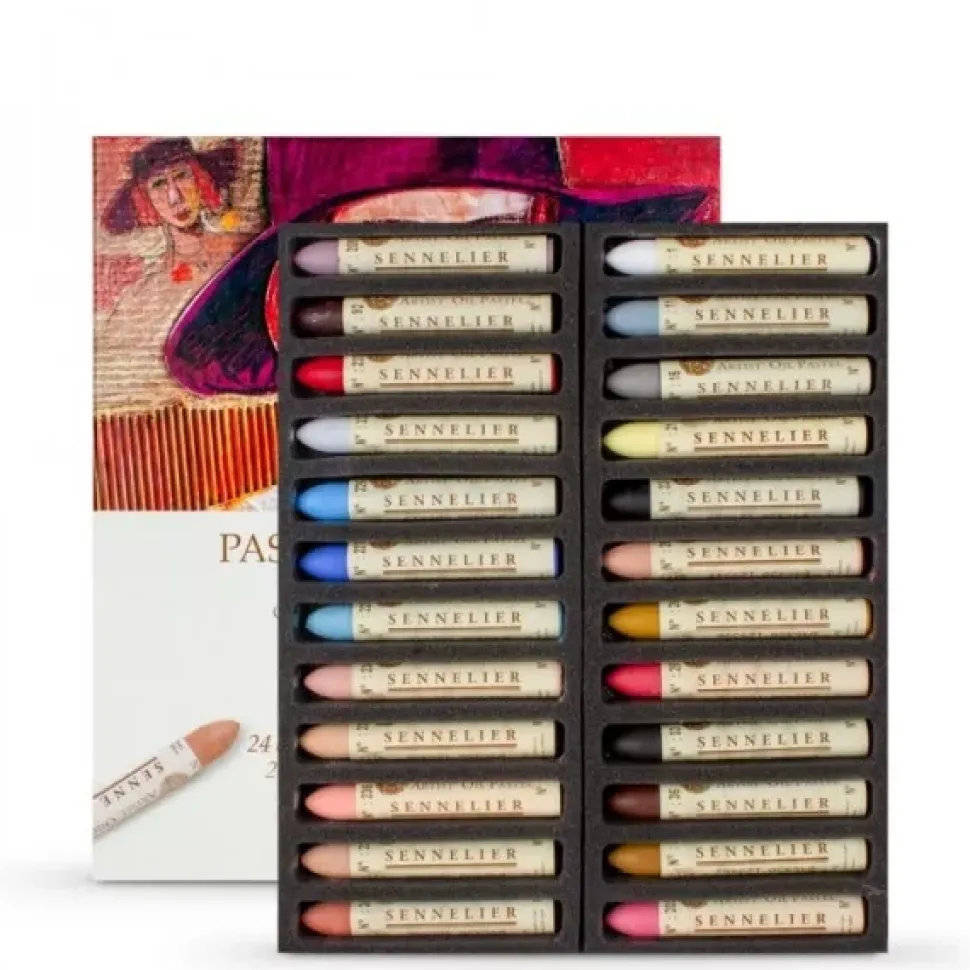 Caja de 24 Pasteles al Óleo para Retrato Sennelier