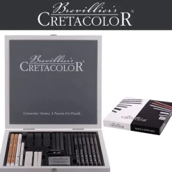 Caja de 25 piezas Black and White Cretacolor