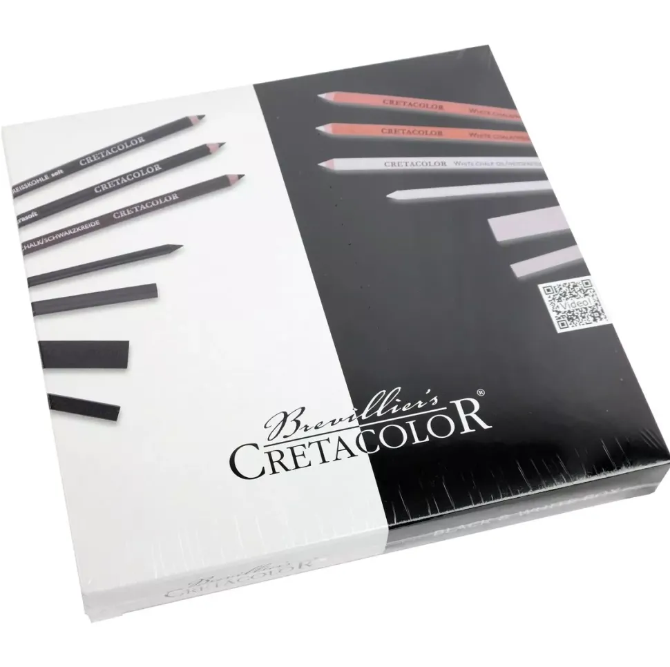 Caja de 25 piezas Black and White Cretacolor