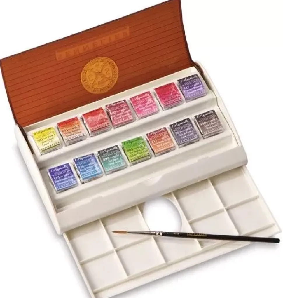 Caja de acuarela 14 medias pastillas Sennelier