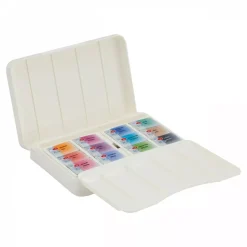 Caja de acuarelas 12 godets colores pastel White Nights