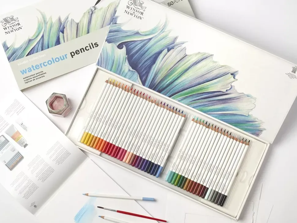 Caja de lápices acuarelables 50 Winsor & Newton