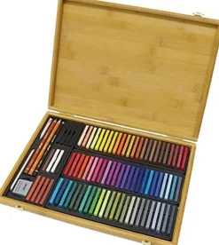 Caja de madera 84 Carrés de colores Conté à Paris