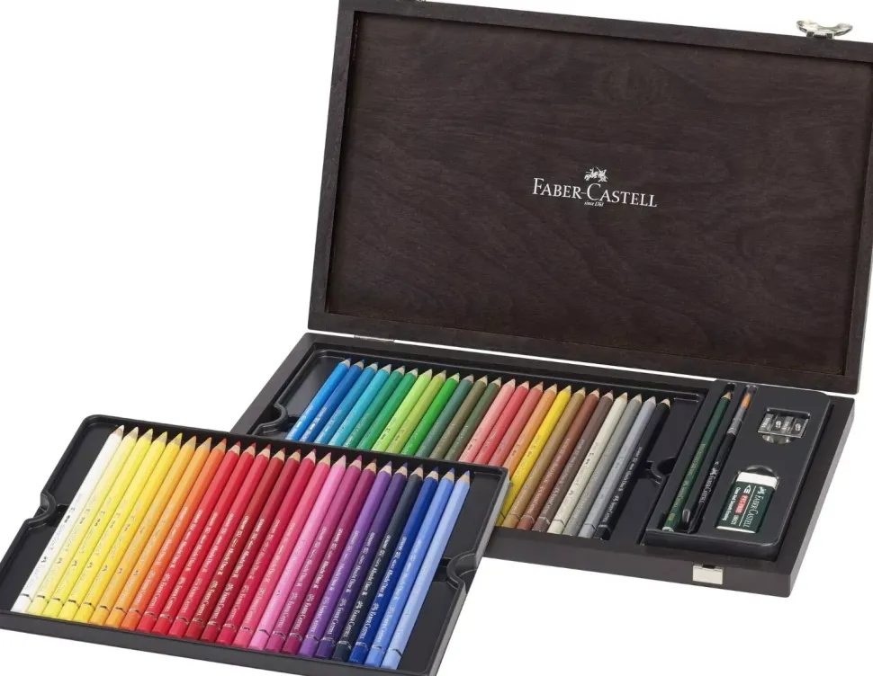 Caja de Madera 48 Lápices Acuarelables Albrecht Dürer Faber-Castell