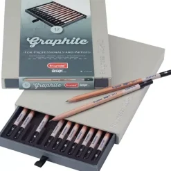 Caja de madera 12 lápices de grafito Design Bruynzeel