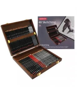 Caja de madera 48 lápices Sketching Derwent