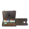 Caja de madera clásica 12 tubos óleo y accesorios Old Holland 40ml