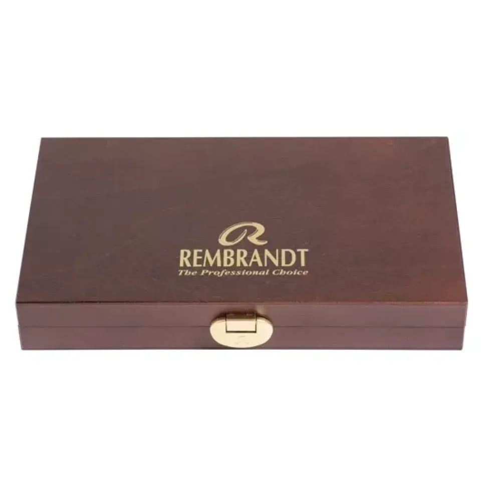 Caja de madera Traditional 12 tubos acuarela Rembrandt 10ml