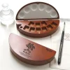 Caja de madera vacía para 9 medios godets Serie 1327 A. Gallo
