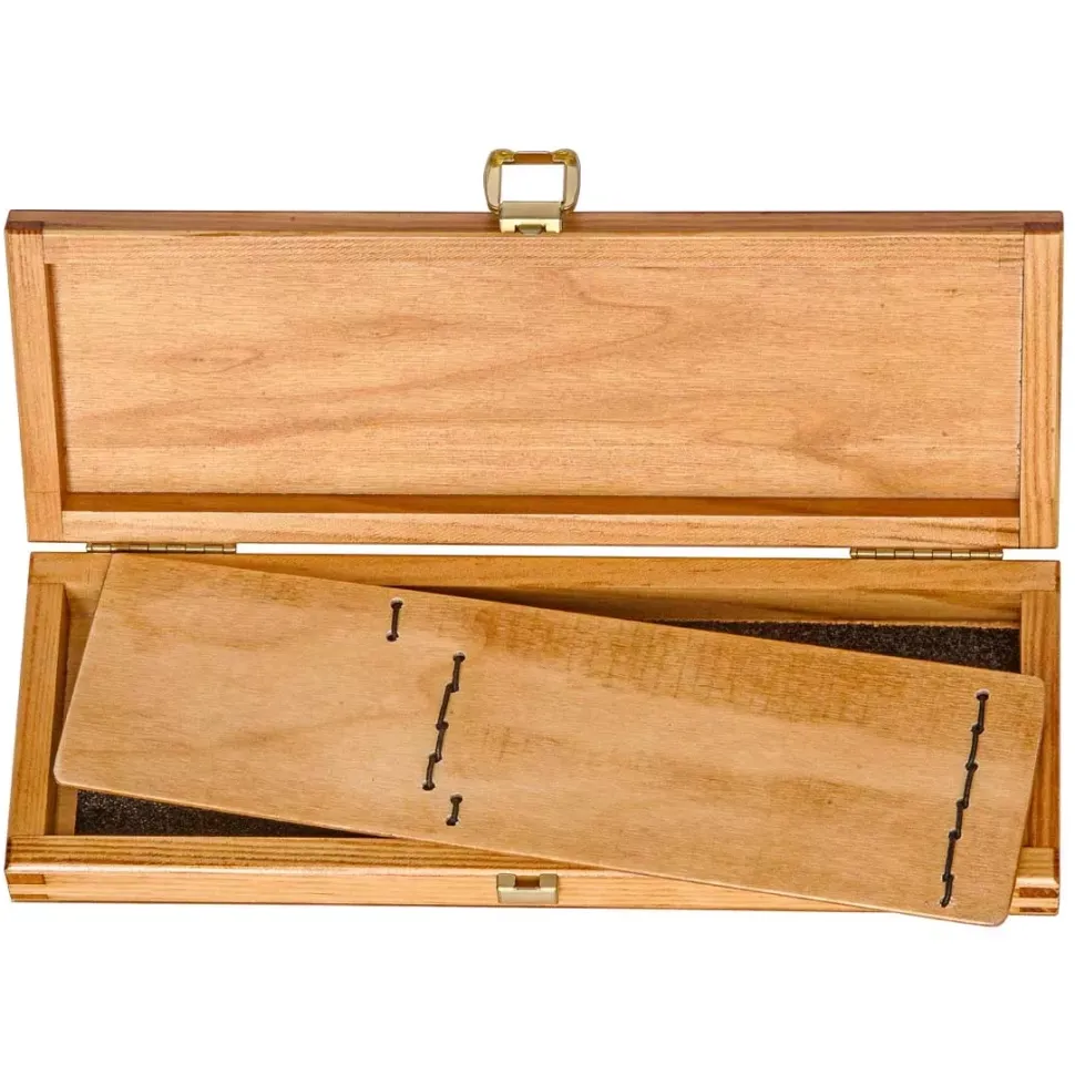 Caja de madera vacía pinceles cortos Escoda