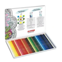 Caja de metal 36 lápices de colores acuarelables Color Experience Alpino