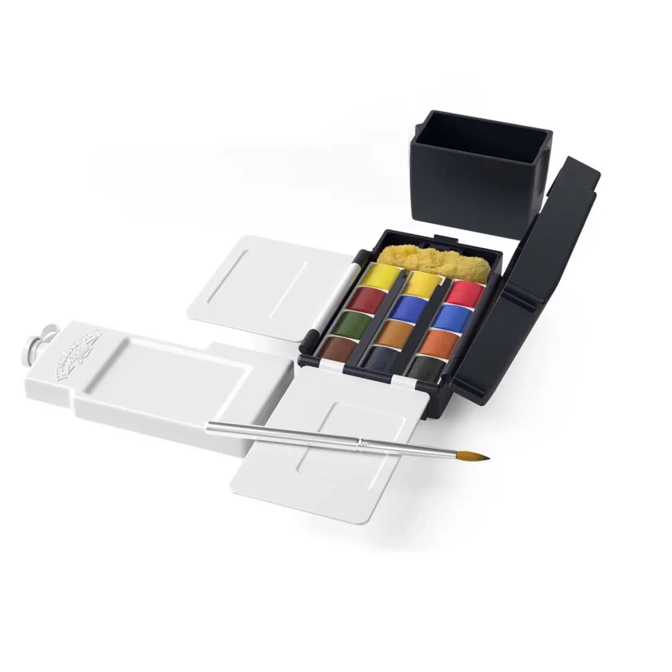 Caja de viaje acuarelas 12 medias pastillas Winsor and Newton