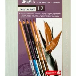 Caja Madera de 12 Lápices con esfuminio para Dibujo Bruynzeel - Sakura