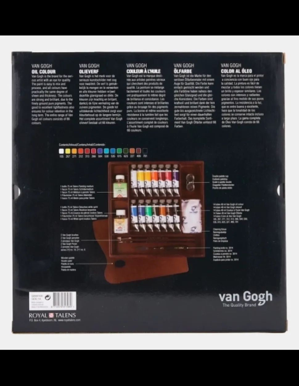 Caja Maletín óleo Van Gogh 14x40 ml.