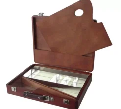 Caja maletín para óleos Talens 05N Nogal