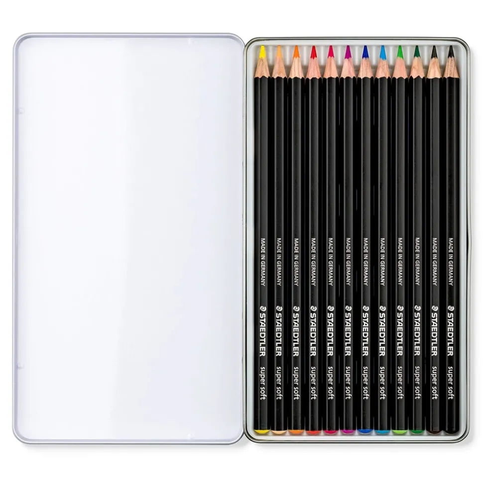 Caja metal 12 lápices de colores Soft 149C Staedtler
