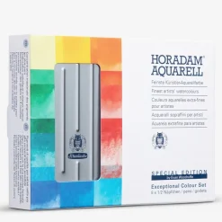 Caja metal 9 medios godets acuarela Horadam Schmincke