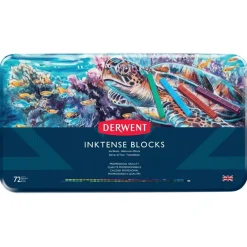 Caja metálica 72 barras Inktense Blocks Derwent