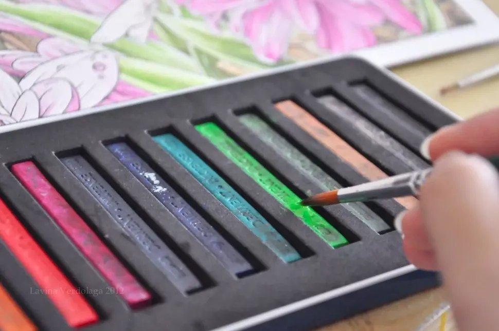 Caja metálica 72 barras Inktense Blocks Derwent