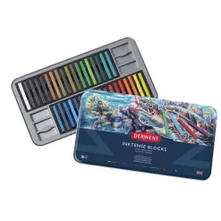 Caja metálica 36 barras Inktense Blocks Derwent