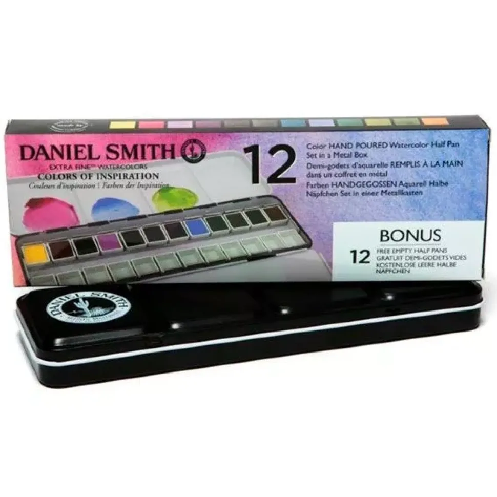 Caja metálica 12 godets Inspiration Daniel Smith
