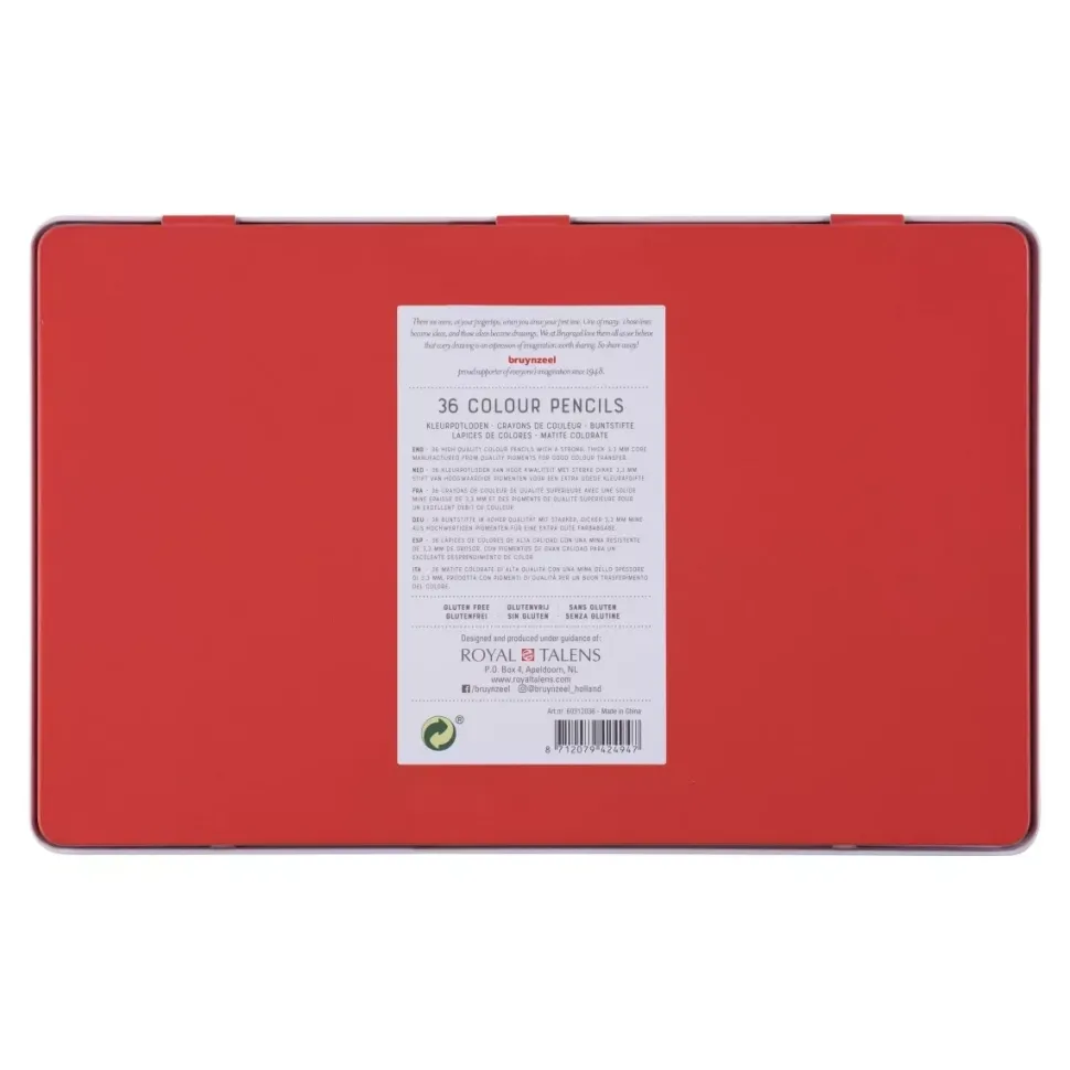 Caja metálica 36 lápices Bruynzeel