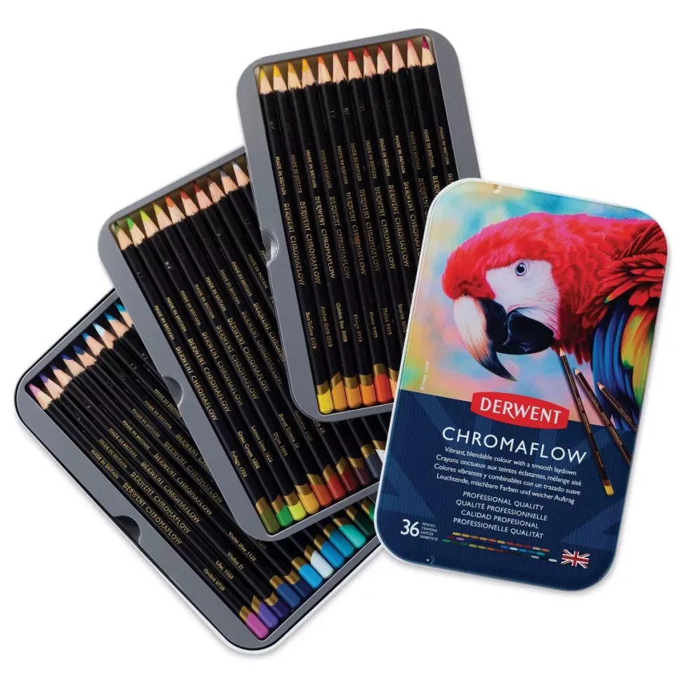 Caja metálica 36 lápices Chromaflow Derwent