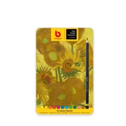 Caja metálica 12 lápices de colores Girasoles Van Gogh Museum Bruynzeel