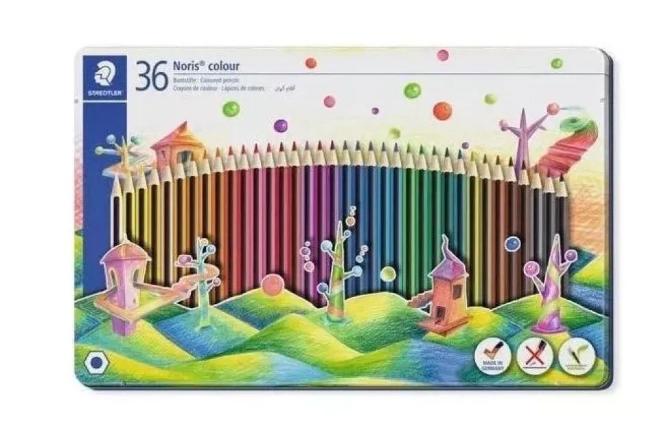 Caja Metálica 36 lápices de colores Noris Colour Staedtler