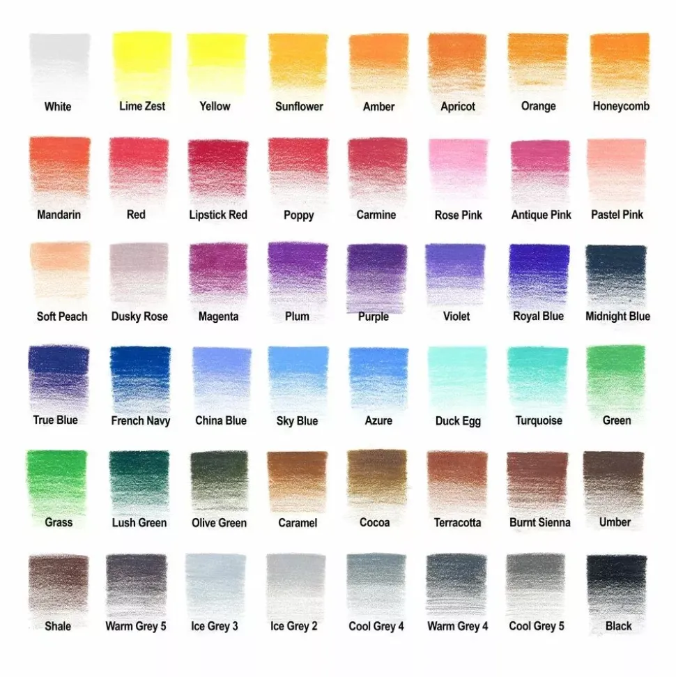 Caja Metálica 48 Lápices de Colores Acuarelables Winsor and Newton