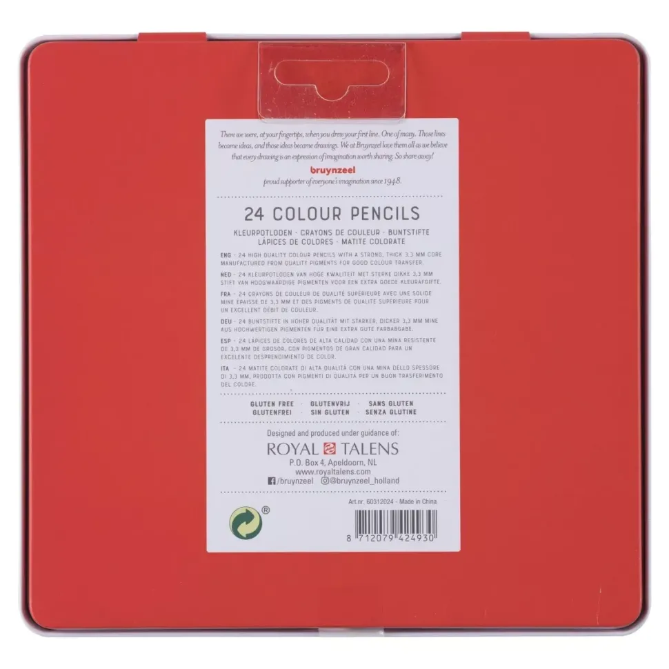Caja metálica 24 Lápices Expression Bruynzeel