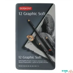 Caja metálica 12 lápices Graphic Soft Derwent