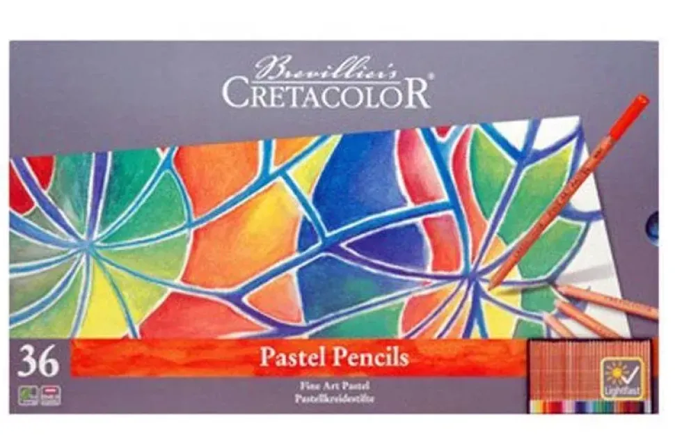 Caja metálica 36 lápices pastel Cretacolor
