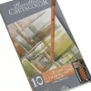 Caja metálica 10 piezas grafito de dibujo Cretacolor