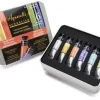 Caja Metálica 6 Tubos Acuarela Extrafina Irisada Pasteles Sennelier 10ml