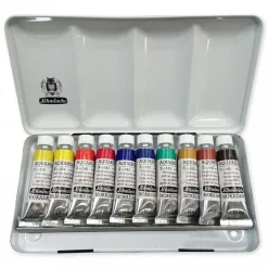 Caja metálica 10 tubos de acuarela Schmincke 15ml