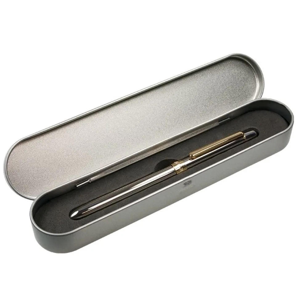 Caja metálica bolígrafo 4 funciones Milan