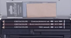 Caja Metálica Charcoal Pocket Set Cretacolor
