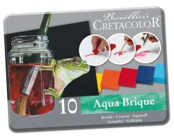 Caja metálica de 10 Aqua Brique Cretacolor