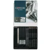 Caja metálica de 20 piezas de carboncillo Black Box Cretacolor