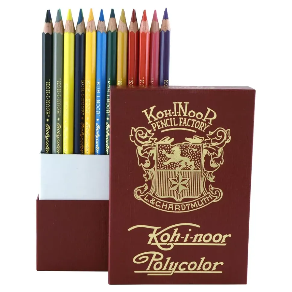 Caja Retro de 24 Lápices de Colores Polycolor Koh-i-Noor