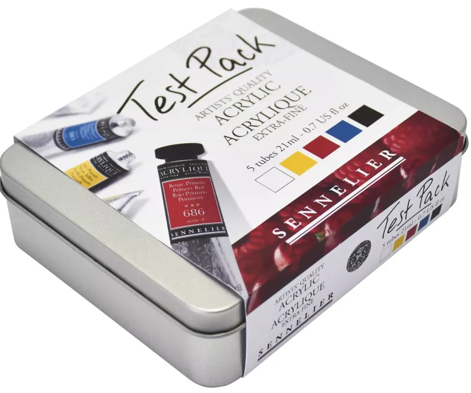 Caja Test Pack de 5 óleos extrafino Sennelier