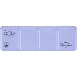 Caja vacía metálica 21 godets celeste White Nights