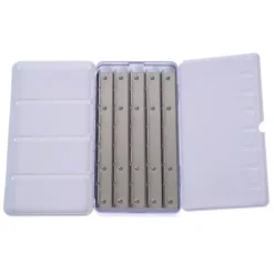 Caja vacía metálica 35 godets celeste White Nights