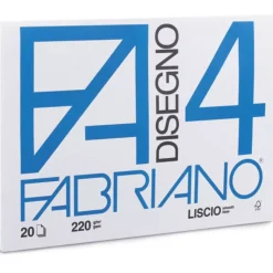 Carpeta 20 papeles Disegno-4 Grano Fino 24x33cm Fabriano 220 g/m²