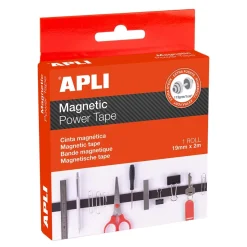 Cinta adhesiva magnética Apli 19mmx2m