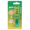 Corrector doble función cinta y pegamento verde Apli