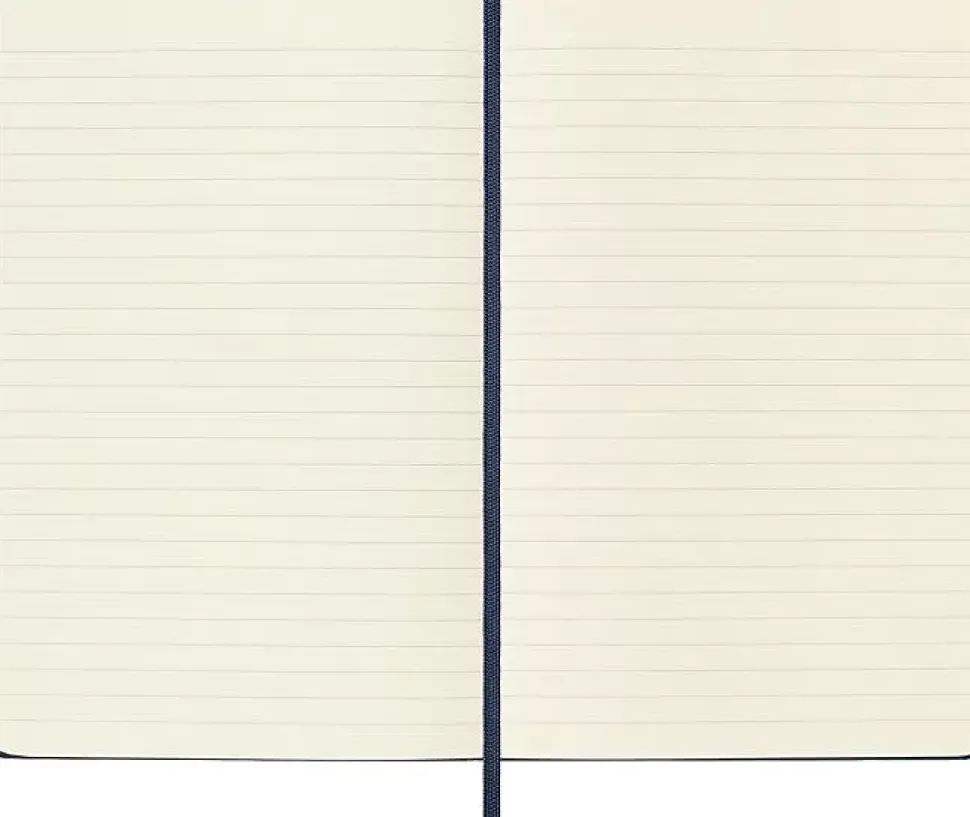 Cuaderno azul zafiro tapa dura rayada Classic Moleskine 11x18cm