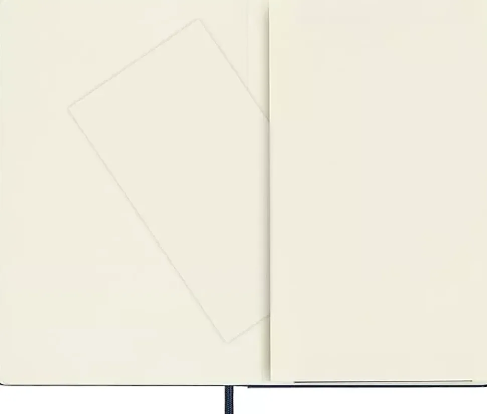 Cuaderno azul zafiro tapa dura liso Classic Moleskine 19x25cm